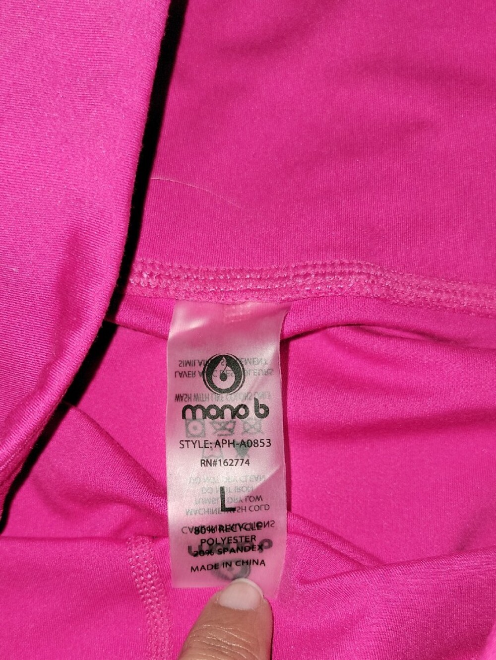 Mono B Hot Pink Girls' Performance Leggings - Picture 4 of 8